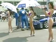 Japanese Race Queens Vintage 80's Endless Girls Swimsuit