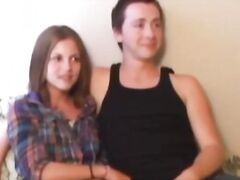Vintage amateur couple invites oldman in trio